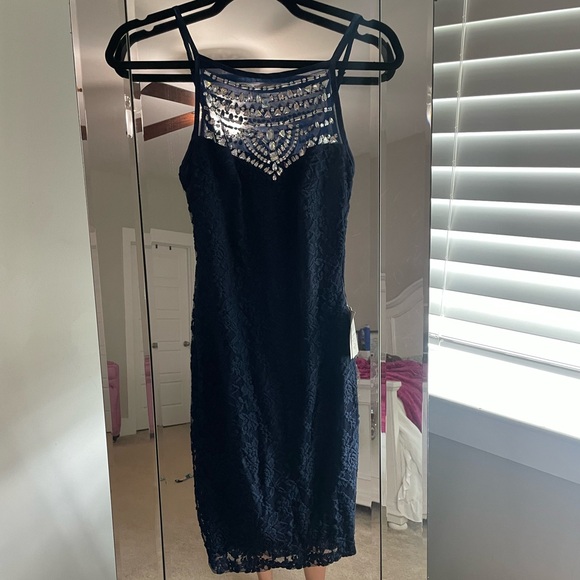 Navy Blue Formal Dress - Picture 1 of 4